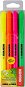 KORES HIGH LINER - Textmarker-Set (4 Farben - Gelb, Rosa, Orange, Grün) - Textmarker