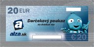 Tištěný voucher Darčekový poukaz Alza.sk na nákup tovaru v hodnote 20 € - Tištěný voucher