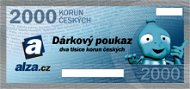 Elektronický dárkový poukaz Alza.cz na nákup zboží v hodnotě 2000 Kč - Voucher