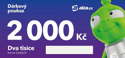 Elektronický dárkový poukaz Alza.cz na nákup zboží v hodnotě 2000 Kč - Voucher - Hlavní obrázek