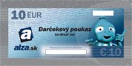 Darčekový poukaz Alza.sk na nákup tovaru v hodnote 10 € - Tlačený voucher