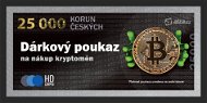 Elektronický poukaz na nákup Bitcoinu a dalších kryptoměn v hodnotě 25 000 Kč - Voucher