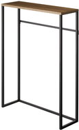 YAMAZAKI Tower 5165 console table, metal/wood, black - Console Table