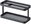 7304, metal, w.21 cm, black