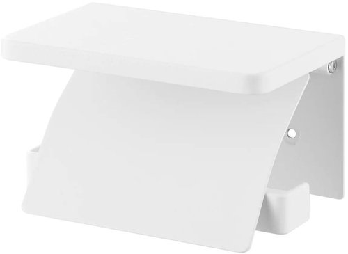 YAMAZAKI Wall mounted toilet paper holder Tower 1297, white - Toilet Paper Holder - Main image