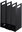 4317 Towel organizer set of 2, black