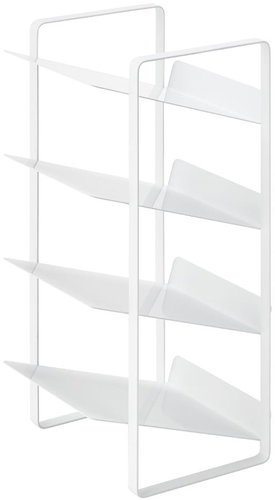 YAMAZAKI Bottle organizer for kitchen cabinet Tower 4304, metal, h.40 cm, white - Kitchen Organiser - Main image