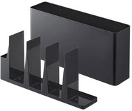 YAMAZAKI Organizér na kuchyňské nástroje a prkénko Tower 8147, černý - Organizér do kuchyně