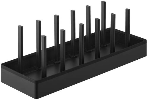 Yamazaki Tower 1362 Adjustable lid and pan organizer, black - Kitchen Organiser - Main image