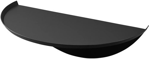 Yamazaki Wall shelf round Tower, black - Shelf - Main image