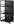 1420 Semi-closed mobile rack, black