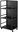 1420 Semi-closed mobile rack, black
