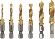 STHOR Sada vrtáků se závitníkem M3-M10 6 ks HEX TO-24200 - Drill Set