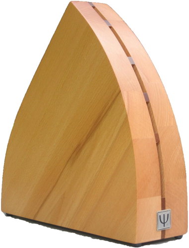 YAXELL Wooden Stand for 5 Natural Knives - Knife Block - Main image