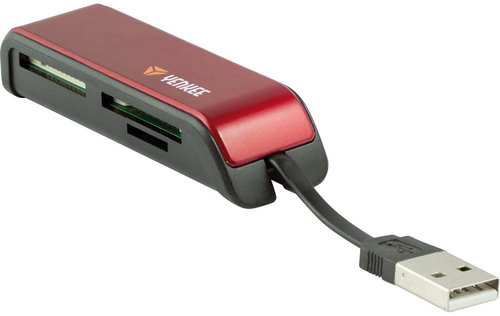 Yenkee YCR 2001RD black / red - Card Reader - Main image