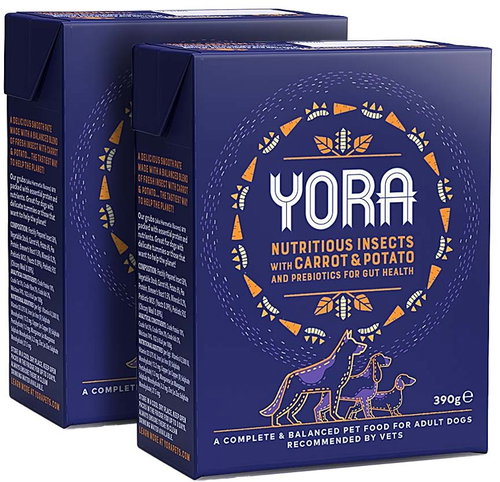 YORA insect pate with carrots and potatoes 2 × 390 g - Pate for Dogs - Main image