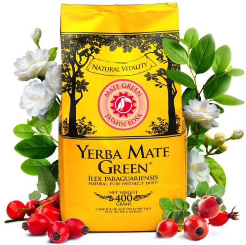 Yerba Mate Green Jasmin Rosa - 400 g - Tea - Main image