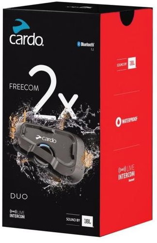 Cardo FREECOM 2X (JBL) DUO Motorcycle Intercom for 2 persons - Intercom - Main image