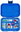 Snack Box 6 sections Original - Surf Blue Funny Monsters