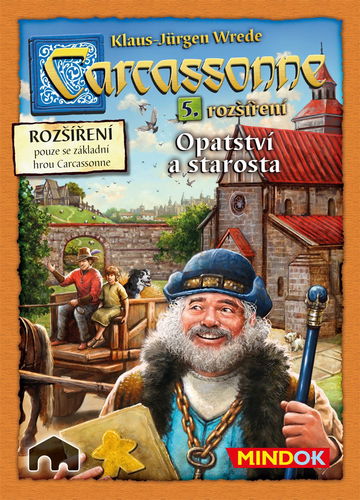 Carcassonne - Opátstvo a starosta 5. rozšírenie - Rozšírenie spoločenskej hry - Hlavný obrázok