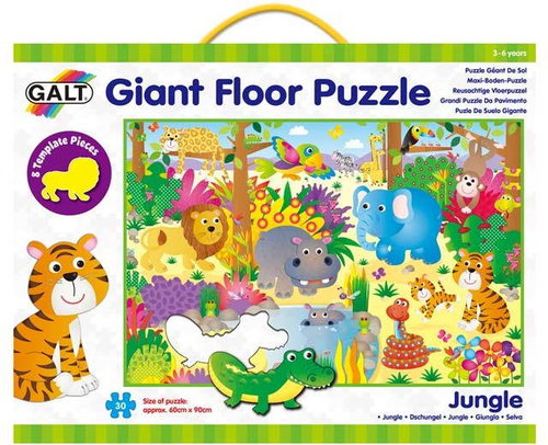 GALT Large Floor Puzzles - Animals in the Jungle - Puzzle - Main image