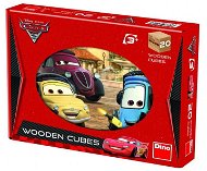 Dino drevené kocky kubus - Cars 2 - Puzzle