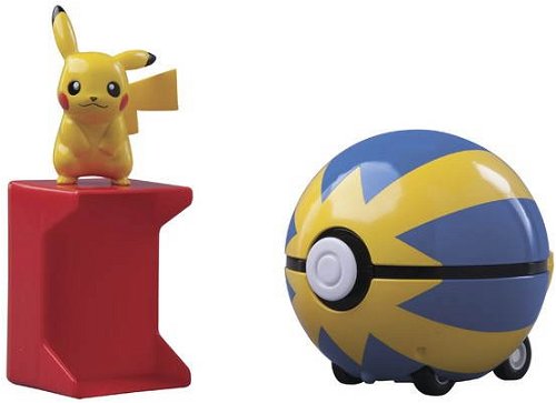 Pokémon - Chyť a vrať se Pokéball Pikachu a Quick ball - Figure