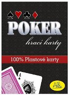Poker – plastové karty, červené - Kartová hra