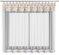 4sleep Finished curtain 300 × 140 cm - Flowers coloured - Curtain