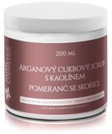 Záhir cosmetics Arganový cukrový scrub s kaolínem 200 ml pomeranč se skořicí - Tělový peeling