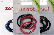 Zansot 3× elastické gumičky do vlasů, 4 ks, vícebarevné 2 - Gumičky do vlasů