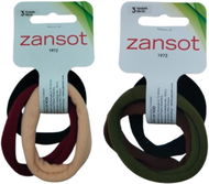 Zansot 2× elastické gumičky do vlasů, jemná tkanina, 3 ks, vícebarevné 1 - Gumičky do vlasů