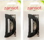 Zansot Sponka Curved 6,2 cm, matná černá - Sponky do vlasů