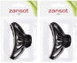 Zansot Sponka Curved Large 9,5 cm, lesklá černá - Sponky do vlasů