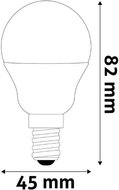 AVIDE Prémiová LED žárovka E14 4,5 W 470 lm G45, denní - LED Bulb