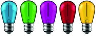 AVIDE Sada retro barevných LED žárovek E27 1 W 50 lm - tyrkysová, zelená, fialová, červená, žlutá - LED Bulb