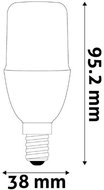 AVIDE Prémiová LED žárovka E14 7 W 806 lm T38 teplá - LED Bulb