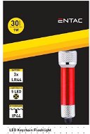 Entac LED svítilna na klíče 1W hliník červená - LED svítilna