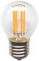 Retro LED Mini Globe Filament žiarovka číra P45 4W/230V/E27/6500K/440Lm/360° - LED žiarovka