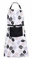 Forbyt Kitchen apron 70 × 90 cm beige and black leaves - Apron
