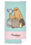 Carbotex Cat Pusheen Gund Trees Pip Bo and Cheek 70 ×140 cm - Children's Bath Towel