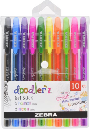 ZEBRA Doodler'z Stift - 10er Set - Gelstift - Hauptbild
