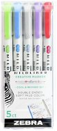 ZEBRA Mildliner Cool and Refined Double-sided - Set of 5 - Highlighter