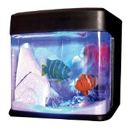 USB-powered desktop aquarium Swimming fish with hinged tails and Blue LED  - -