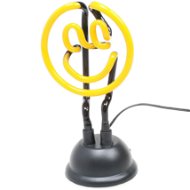 Neonový smajlík - žlutá USB lampička ve tvaru ":)"  - -