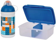 GESUNDE FLASCHE Gesunder Snack + Flasche 0,5 l WÜRFEL, Set - Lunchbox