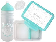 ZDRAVÁ LAHEV zdravá sváča + zdravá láhev 0,7 l FRESH TYRKYSOVÁ set - Lunch Box