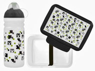ZDRAVÁ LAHEV zdravá sváča + zdravá láhev 0,7 l PIXEL HEAD set - Lunch Box
