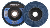 Kotouč lamelový brusný na kov a nerez O 125 x 22,23 mm, zrnitost 80, FESTA - Brusný kotouč