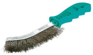 Stainless steel corrugated brush, plastic 270 mm - Wire Brush